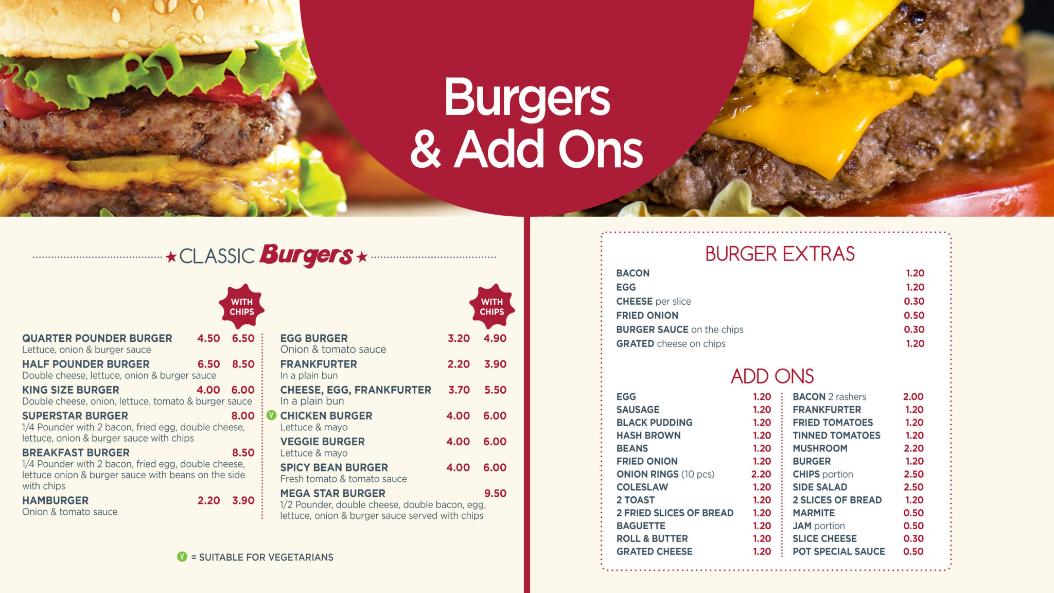 Daytime Menu – Star Burger